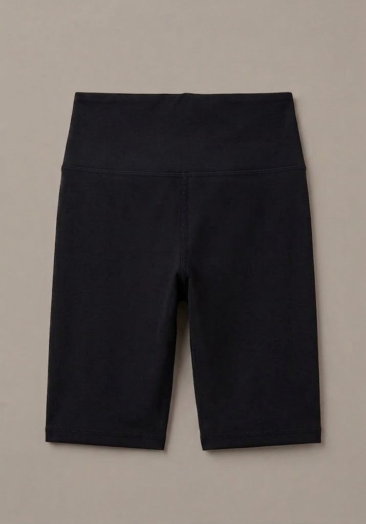 Black High Waisted Biker Shorts