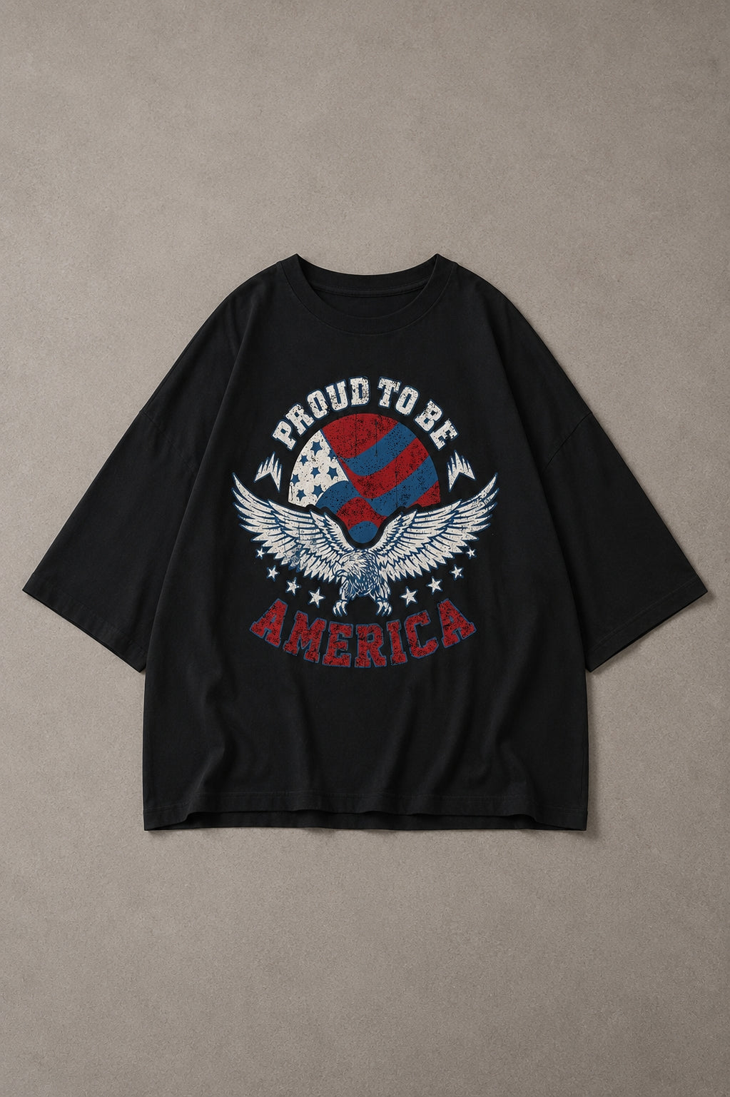 Vintage America Eagle Oversized Cotton T-Shirt
