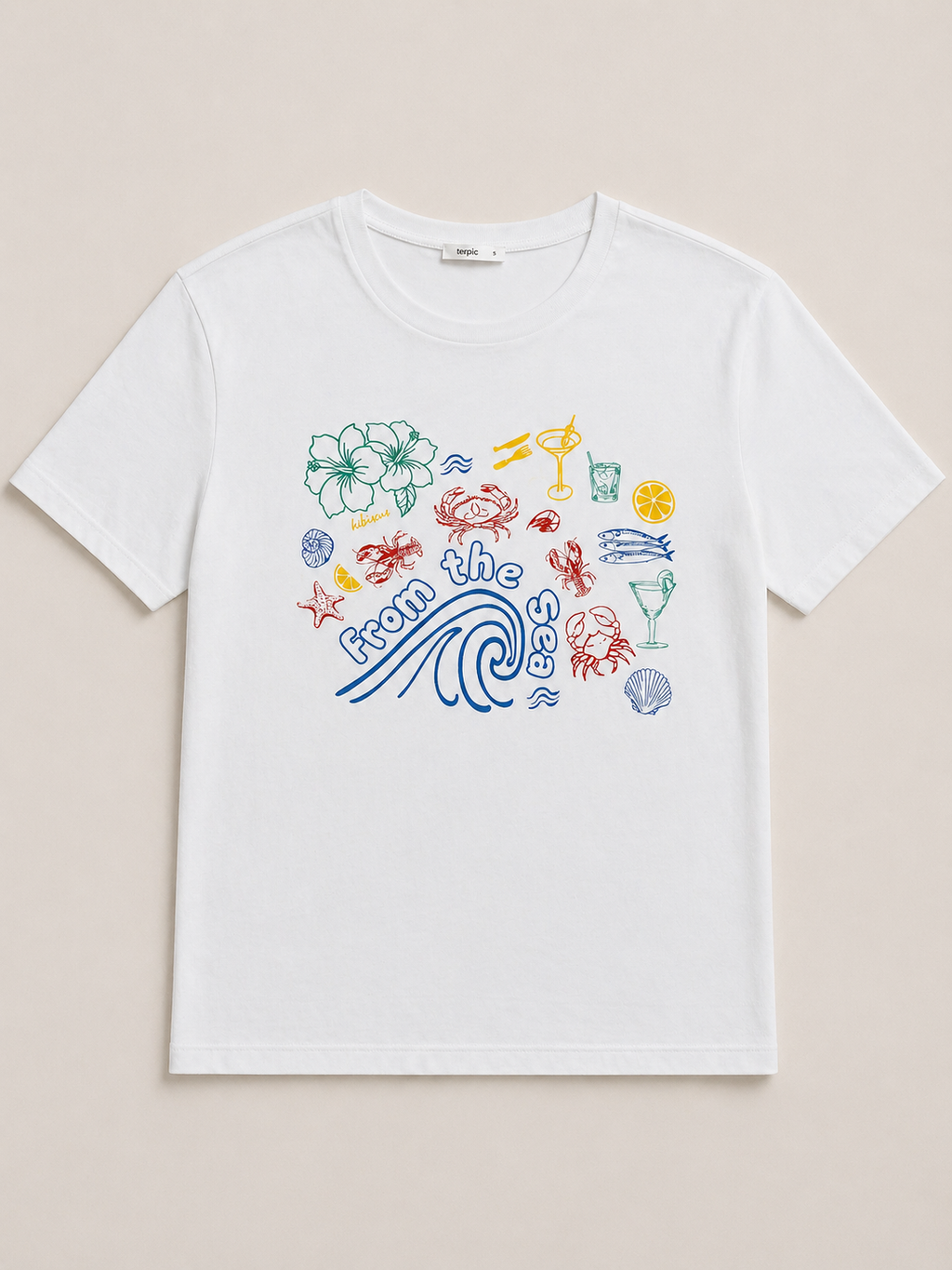 From The Sea Cotton Blend T-Shirt