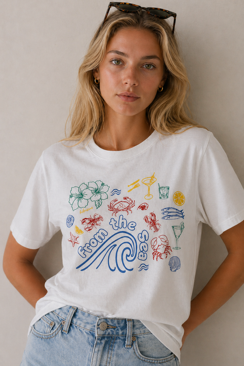 From The Sea Cotton Blend T-Shirt