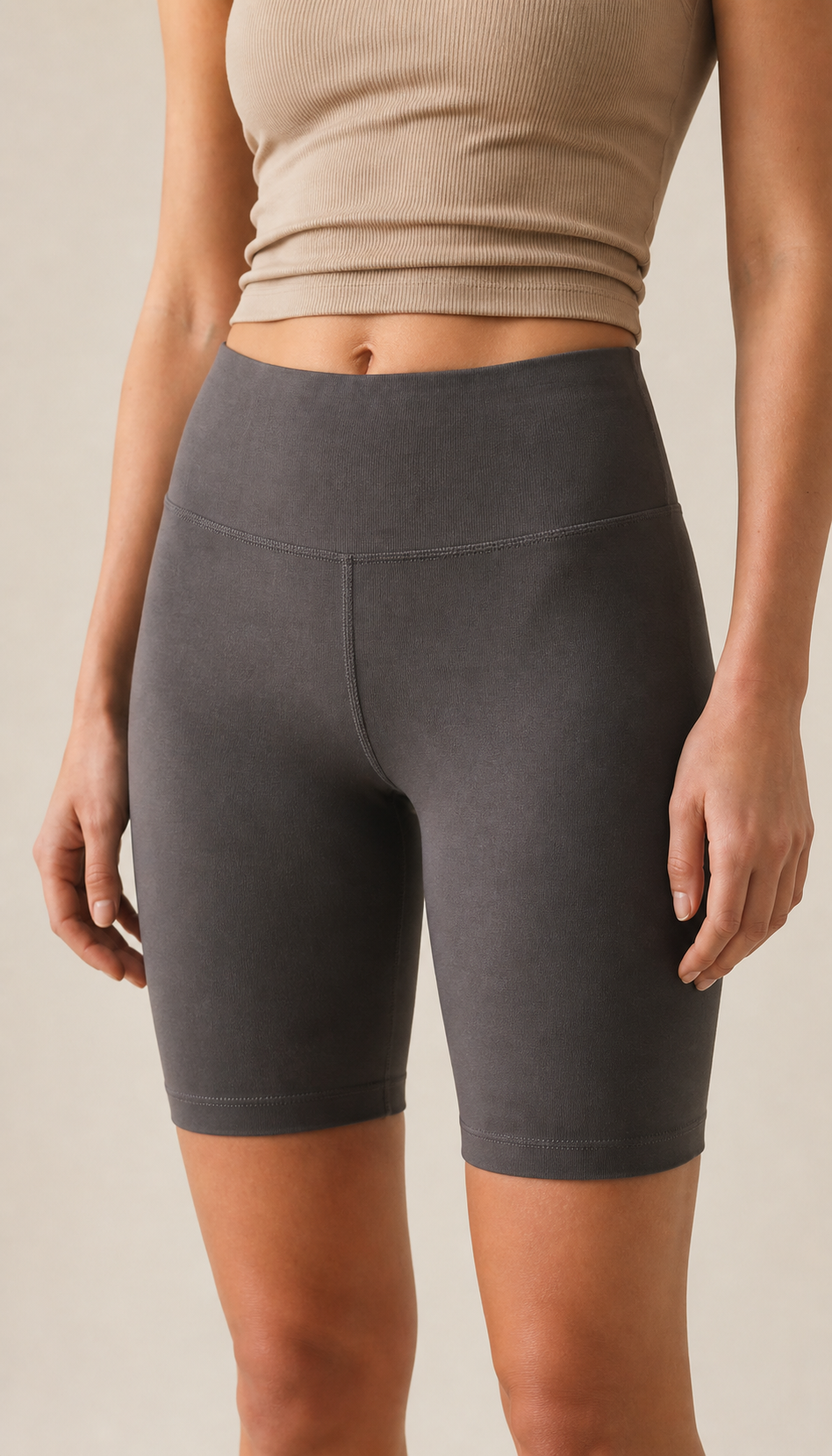High-Waisted Biker Shorts