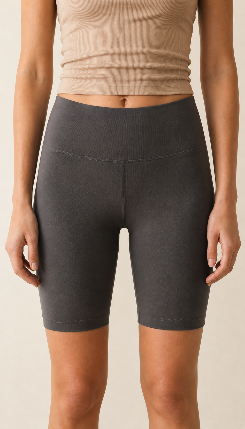 High-Waisted Biker Shorts