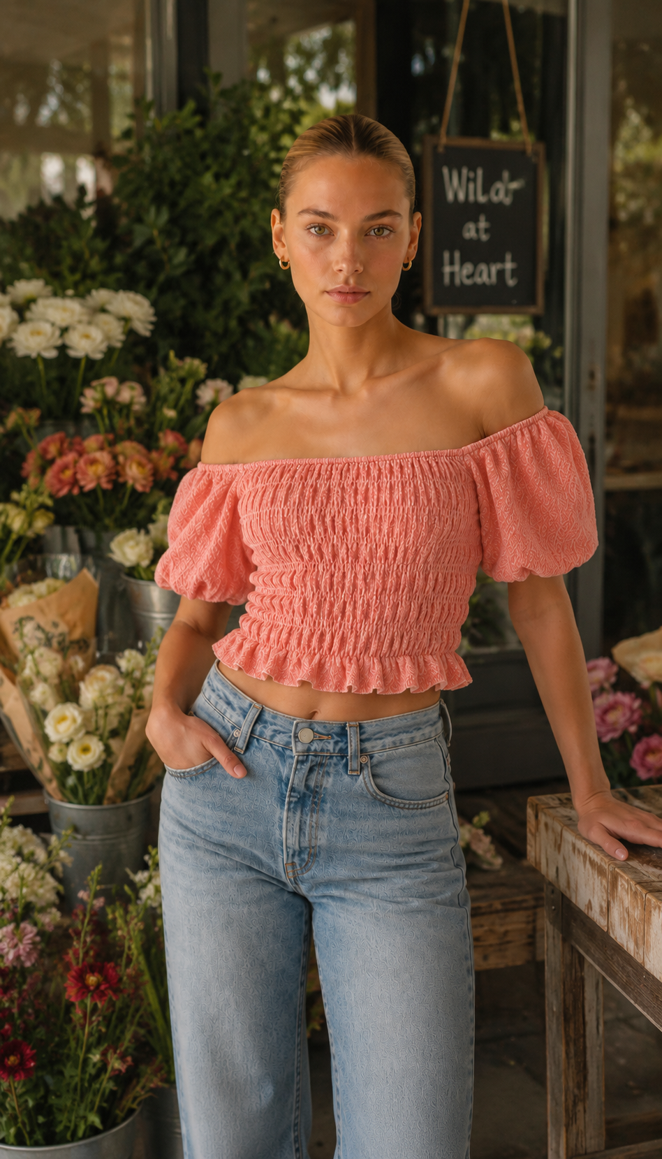 Rosalie Smocked Top
