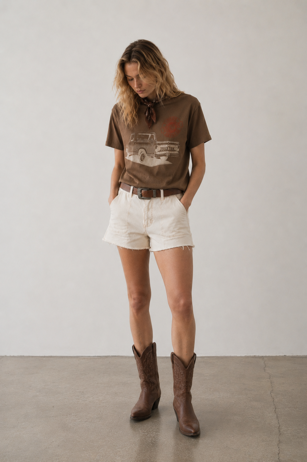 Vintage Truck Graphic Cotton T-Shirt